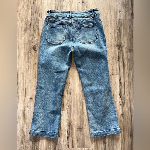 Kensie Jeans the Savannah High Rise Flare Crop - Picture 4 of 5